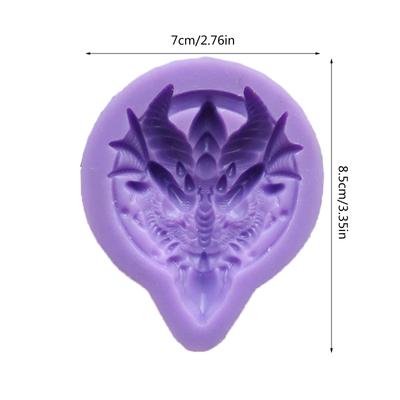 Drachenkopf-Schlüsselanhänger, Silikon-Epoxidform, Schlüsselanhänger, Anhänger, Schmuckherstellungsform für Valentinstag, Liebesgeschenk