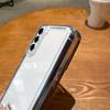 Pro Samsung Galaxy S24 S23 S22 S21FE Plus S25 ULTRA Luxusní Pevný Akrylový Silikonový Ochranný Průhledný Kryt