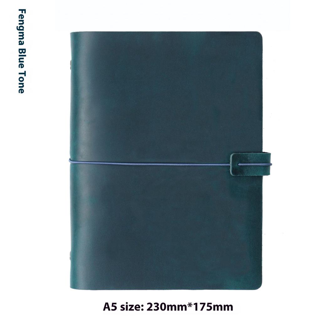 Handmade First Layer Cowhide Book Genuine Leather Hand Account Binder Notebook Retro Nostalgic Travel Diary