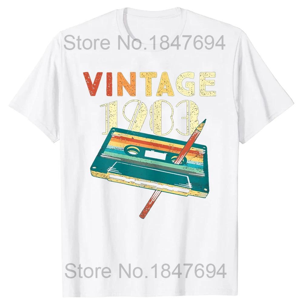 Classic 1983 Retro Birthday T Shirt for Men and Women Old Gifts Vintage 1983 Limited Edition Father Days TShirt Cotton Tees
