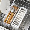 1Pieces Dishwasher Tableware Cleaning Box Chopstick Cage Plastic Chopsticks Spoons Drain Storage Rack Outdoor Tableware
