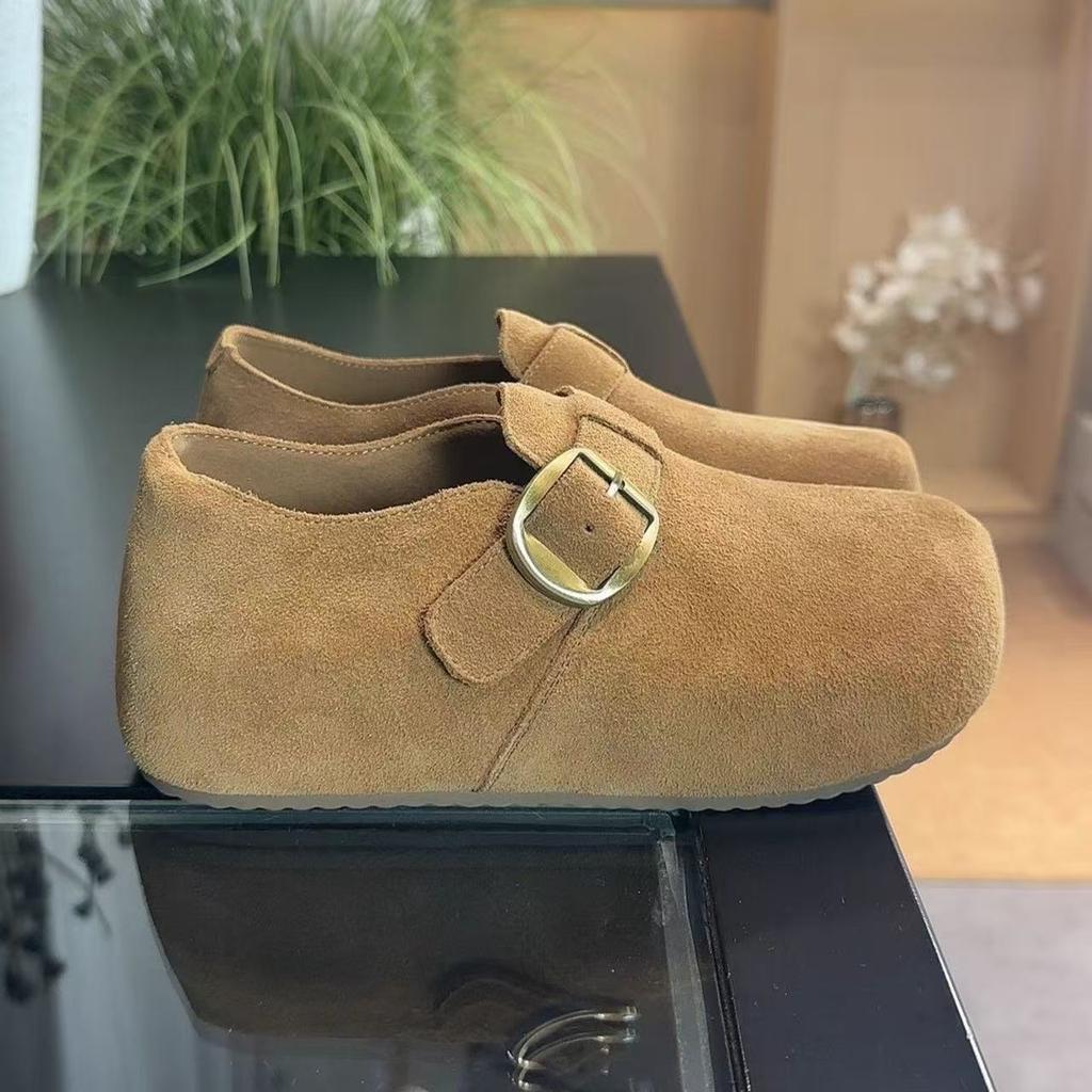 Thick-soled inner height-increasing Birkenstocks autumn new lazy ugly cute big head beautiful all-inclusive Birkenstocks