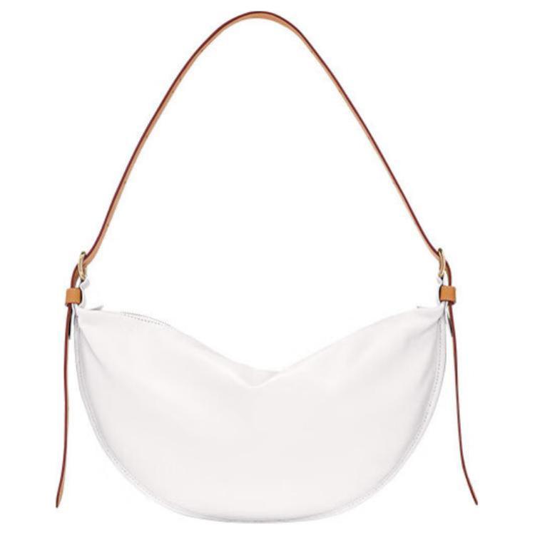 

Longchamp Minimalist Commuter Lambskin Shoulder Crossbody Bag Medium Women Bags White 10312HGP007 Basic Set (Bag+Dust Bag)