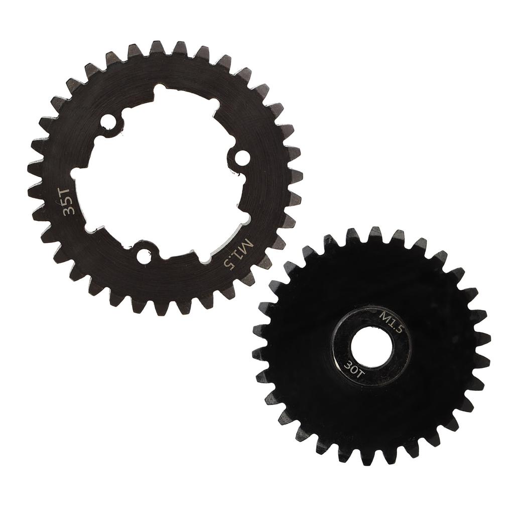 RC 35T Spur Gear Steel Wear Resistant Fine Workmanship M1.5 RC Spur Gear Pinion Set for TRAXXAS 15