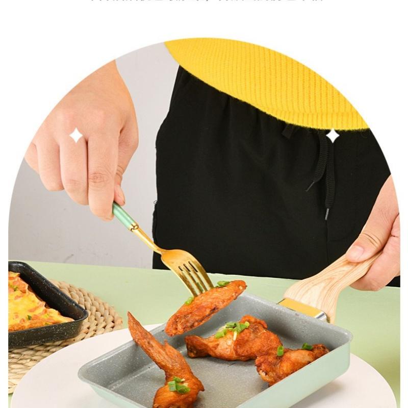 Japanese Omelette Egg Pan Nonstick Tamagoyaki Pan Rectangular Egg Roll Pan with Detachable Anti Scalding Handle for All Stove