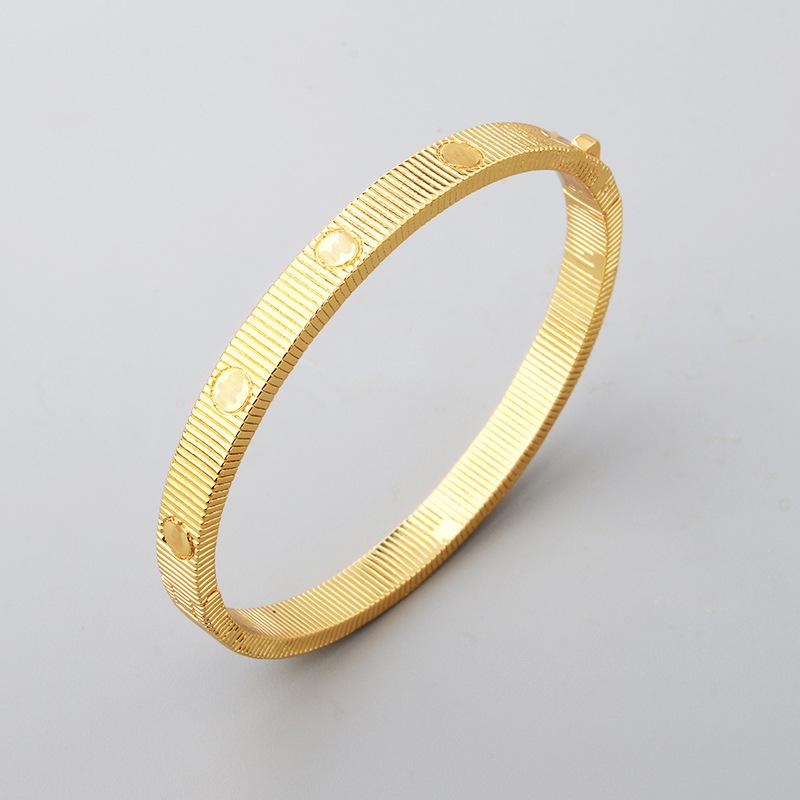 New Love Endless Striped Strap Bracelet Set Temperament Men and Women High-end Couple Rings