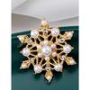 Dream Flash Diamond Snowflake Pearl Stud Earrings Women, Elegant and Charming Earrings, New Trendy Earrings