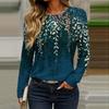 Long Sleeve Shirts For Women Cute Print Graphic Tees Blouses Casual Plus Size Basic Tops Pullover