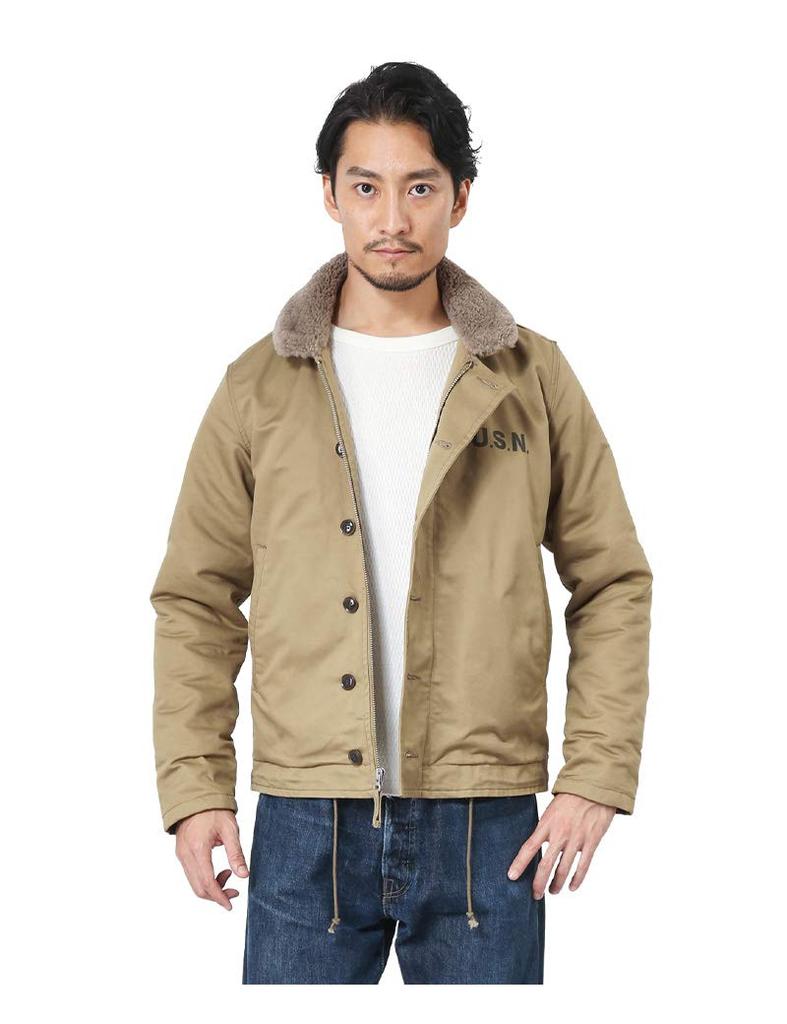 AVIREX Deck Jacket PLANE JACKET Outerwear Coat Blouson Navy L N-1 Men's (120)