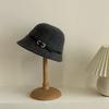 Woolen Wool Fisherman Hat Pure Color Basin Hat Casual Women's Formal hat  Autumn