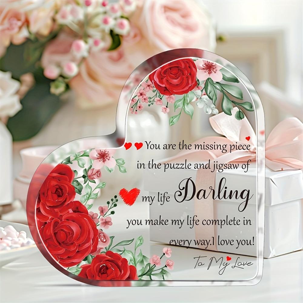 2D Flat Acrylic Heart-shaped Decoration, Indoor and Outdoor Decoration - No Battery/electricity Required, Free Day Decoration, Shop Decoration,