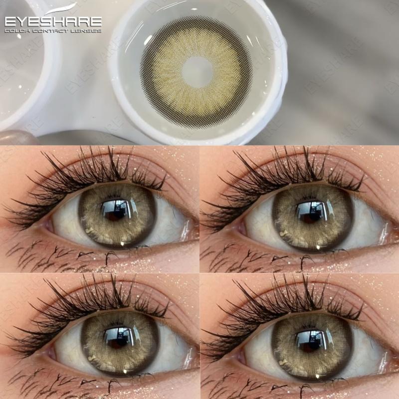 Eyeshare Contact Lenses For Eyes Doll Eye Bubble Soft Contact Lens Case Makeup Yearly Contacts