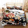 3d Print Volleyball Anime Haikyu Bedding Set Printed With Pillowcase Bed Duvet Cover Soft Single Double Queen Super King Size