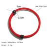 2 PCS Sleek Minimalist Black Beaded Bracelet Rope Bracelet Mixed Stackable Bracelets Men's Casual Jewelry