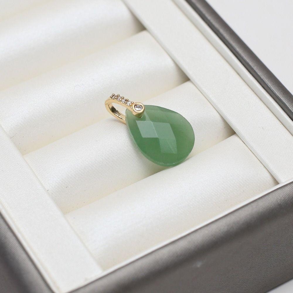2PCS Faceted Design Gemstone Pendant Diamond Cut Amethyst Pendant Agate Pendant For Jewelry Making