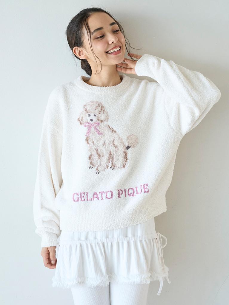 GELATO PIQUE Poodle Jacquard Pullover Pwnt255084