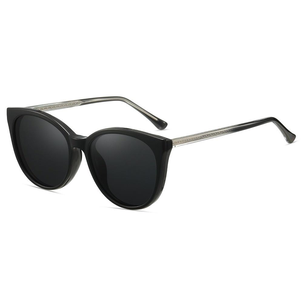 

Women s Magnetic Clip-On Prescription Reading Glasses UV400 Sunglasses Anti-Blue Light Optical Myopia Eyewear plastic demo lens чорний