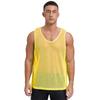 Gilet d'entraînement en maille ajourée pour homme Sport d'équipe Col rond Sans manches Débardeur Musculation Clubwear Tenue de plage