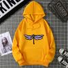 Quick Selling Independent Station Let It Be Butterfly Printing Long Sleeve Hooded Sweatshirt For Women