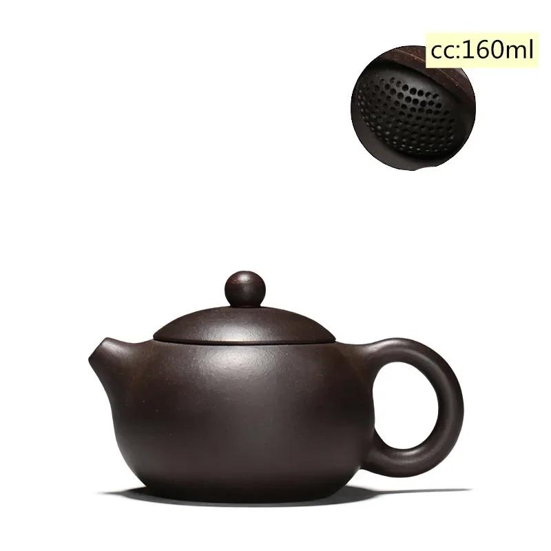 Yixing Tea Pot Purple Clay Xishi Teapot Beauty Kettle Raw Ore Handmade Tea Set Authentic Tie Guanyin Puer 188 Ball Hole Filter