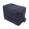 Foot Rest Pillow Inflatable Two Layer Single Air Valve PVC Flocking Portable Reducing Fatigue