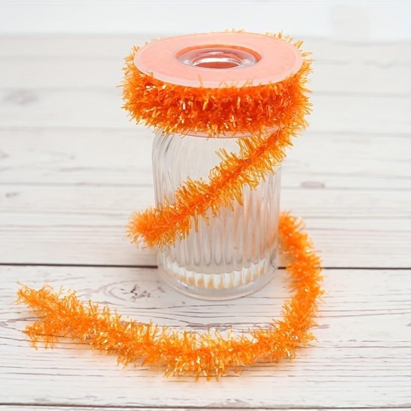 1 Stück 2,8 m Halloween-Dekorationen Weihnachten Farbige Wollstreifen DIY Metalldraht Garn Feiertagsdekorationen