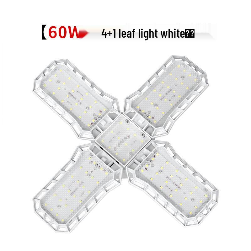 LED Deformable Garage Light - Adjustable 4-Leaf/5-Leaf Design