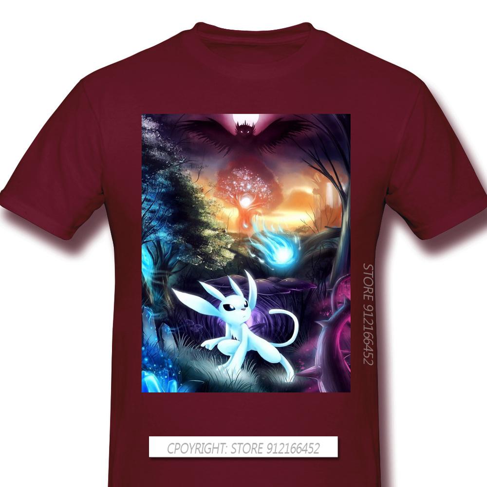 Wisps Chiffon Print 100 Cotton Funny T Shirts Ori And The Blind Forest Naru Gumo Kuro Game Unisex Fashion Streetwear