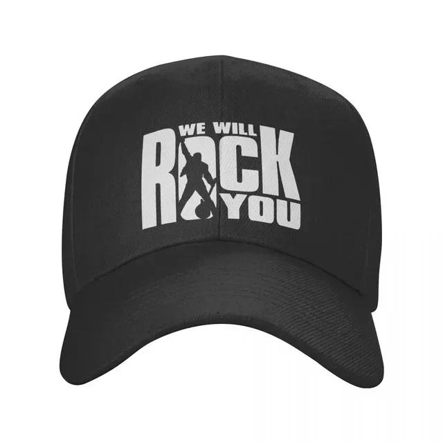 Mode Vi Ska Rocka Dig Basebollkeps Unisex Justerbar Queen Rockband Pappahatt Utomhus Snapback Kepsar Truckerkepsar