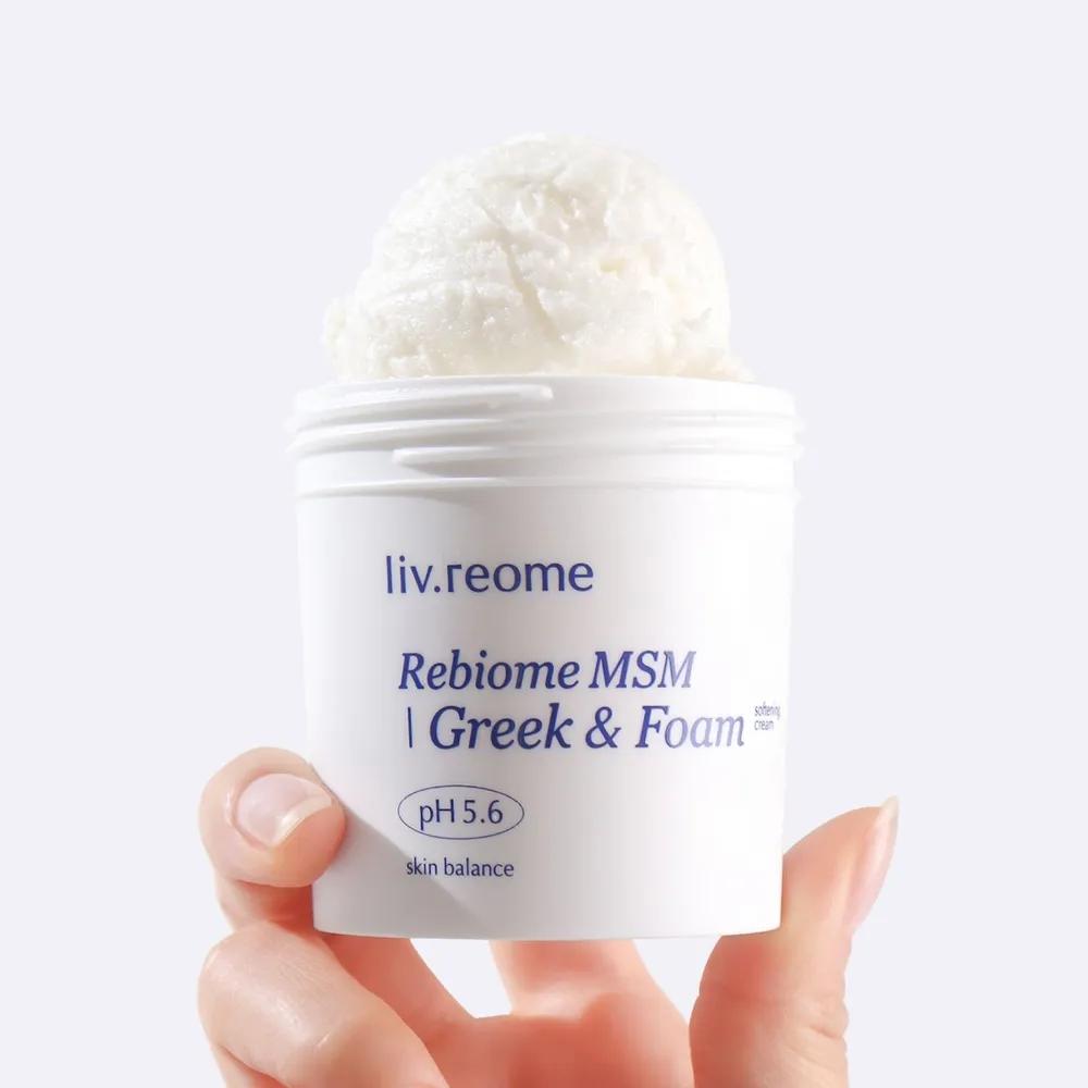 Greek Foam Cleanser, Blackhead, Sebum, and Dead Skin Cell Exfoliation, Sulfur X Probiotic Mildly Acidic Cleansing Foam