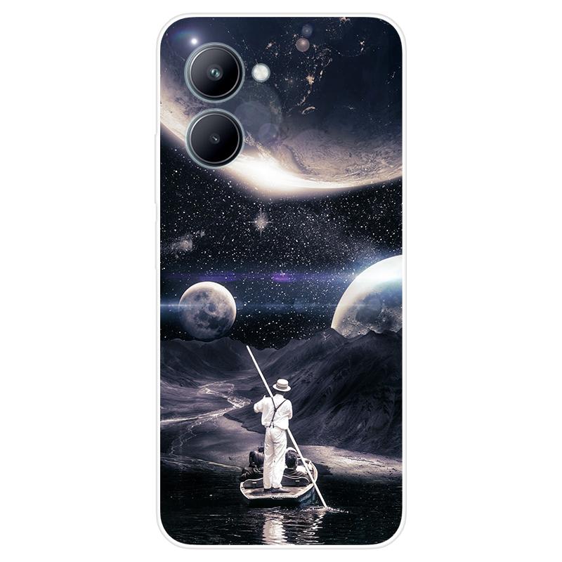 HGJTF Cover per Realme C33 (6.5), Trasparente Morbida TPU Antiurto