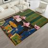 Art Retro Abstract Crystal Pile Carpet Rug for Home Living Room Bedroom Sofa Doormat Decor Kids Play Area Rug Non-slip Floor Mat
