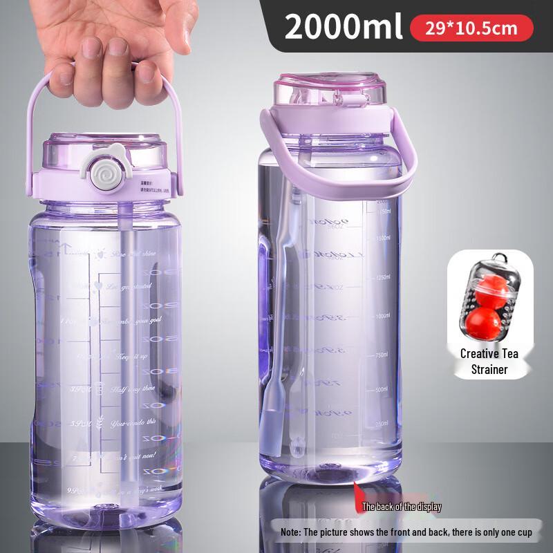 Large Capacity Dual-Drink Portable Plastic Water Bottle