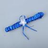 2Pcs Trimmed Lace Bowknot Bridal Garters Set for Engagement Party Accessory Gift
