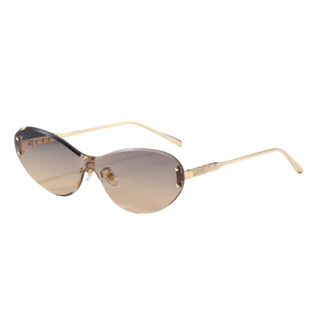 Men's and women's cat's eye sunglasses, American version glasses, letter UV-proof trimmed sunglasses G