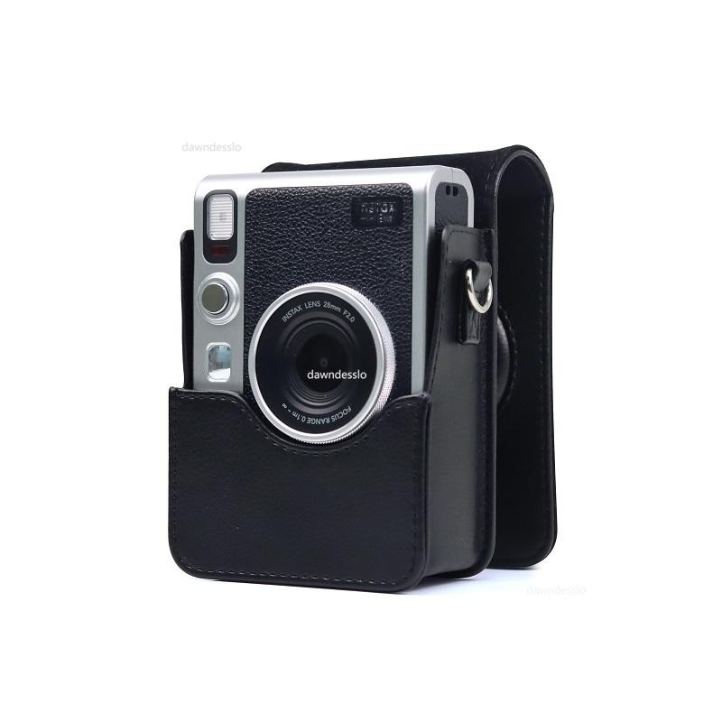 For Fujifilm Instax Mini EVO Camera Bag Retro PU Leather Case Shoulder Belt Protection Bag Hard Leather Protective Shell