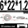 201 Stainless Steel Flat Washer Shim, GB97, Sizes M3 to M30