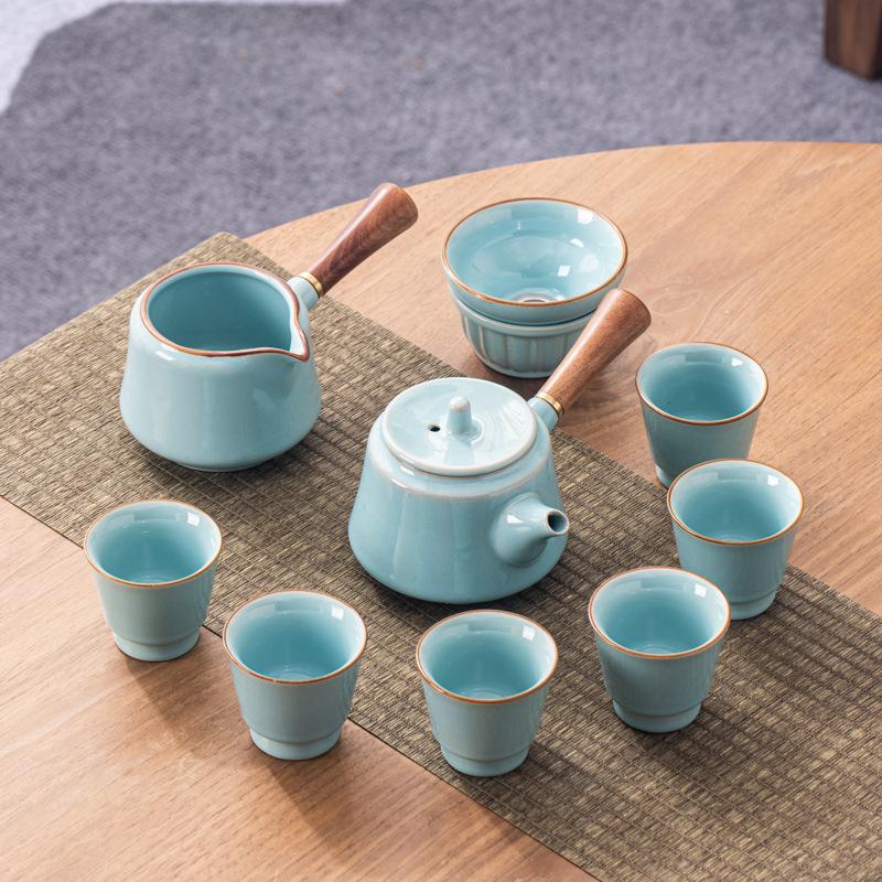 Qingchuan Side Pot Kung Fu Tea Set Gift Box Business Company High-end Gifts