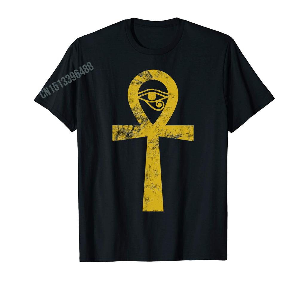 2026 Ancient Egypt God Eye of Horus Ankh Egyptian Symbol TShirt For Men Women T Shirt Tops Cotton Tees