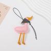 Hanger Pu Leather DuckKeychain Cartoon Bag Charm Cute Scarf Duck Pendant  Women