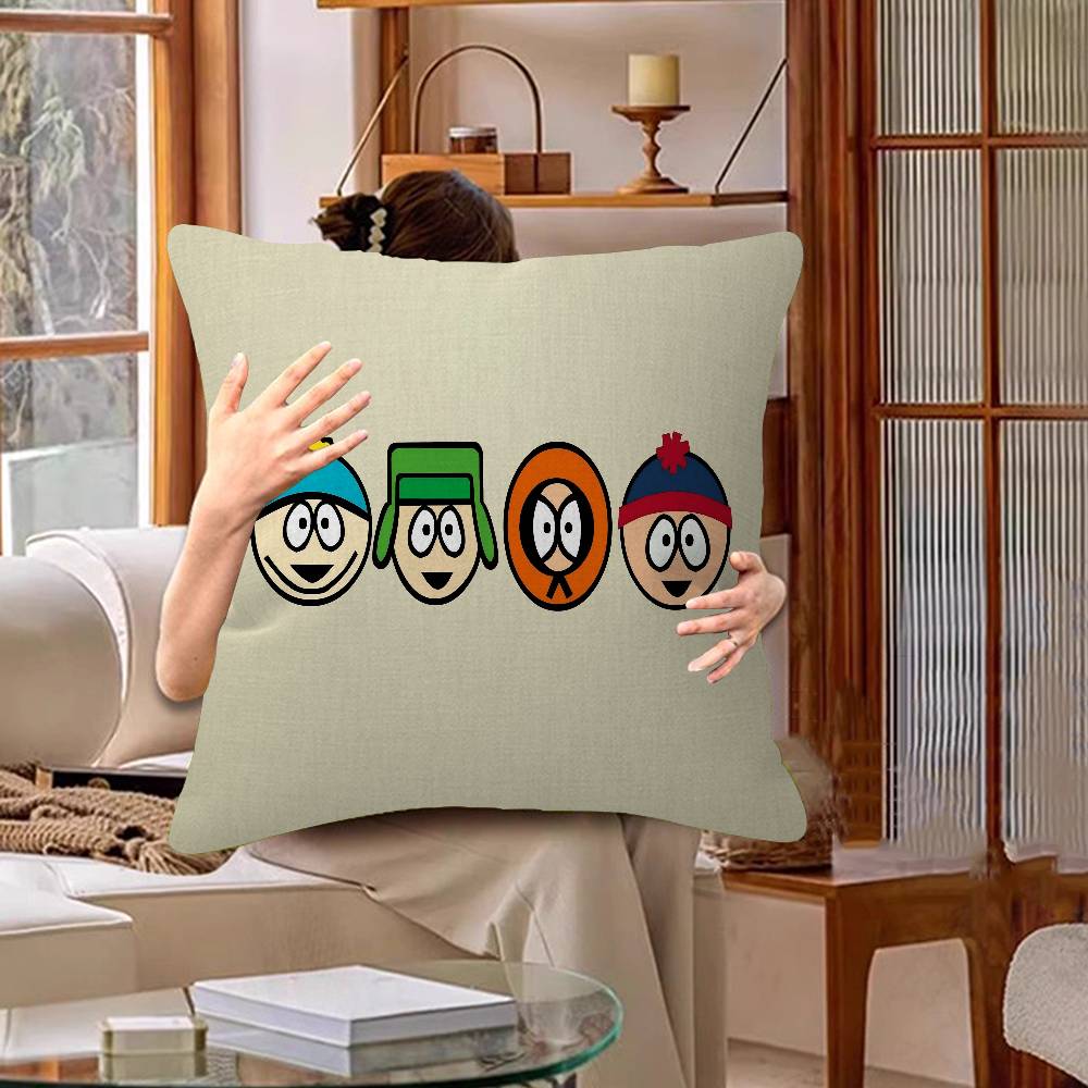 South Cartoon Parke Personalized Pillow Cover Kids Bedroom Wild Party Decor Pillowcase Kid Birthday Shower Gift
