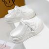 Closed Toe Half Slippers for Women Outdoor Shoes  Summer New Casual Slip-on Lazy White Shoes for Women 6912