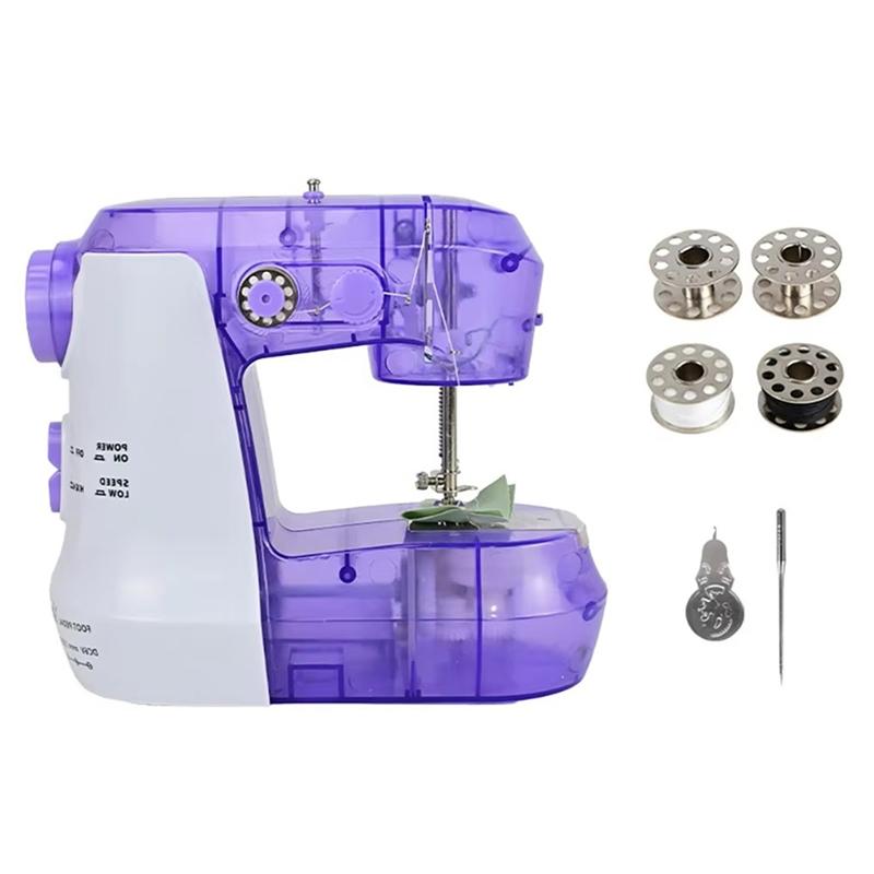 Good-Portable Electric Sewing Machines Household Sewing Machine With Light And Speed Control For Beginner DIY Sewing EU Plug