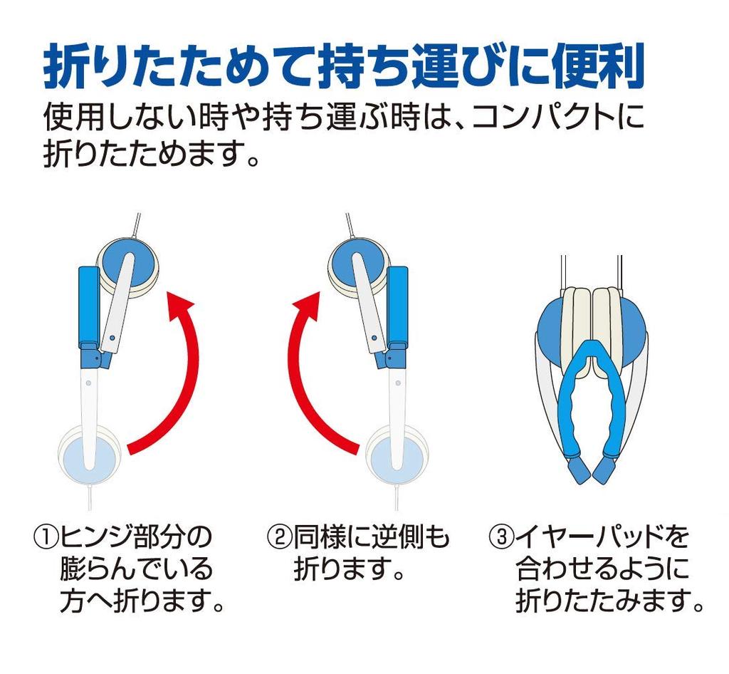 ELPA Children's Headphones RD-KH100(BL)
