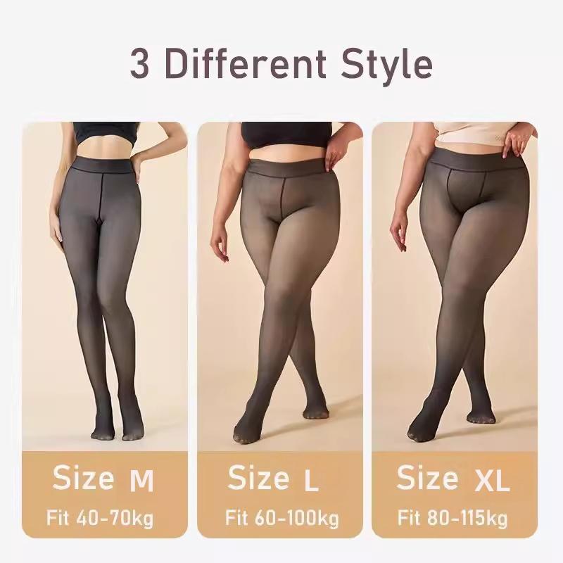 Plus Size Warm Winter Tights 120Kg Sexy Pantyhose Women Fake Stockings Skin Effect Thick Translucent Leggings For All Seasons