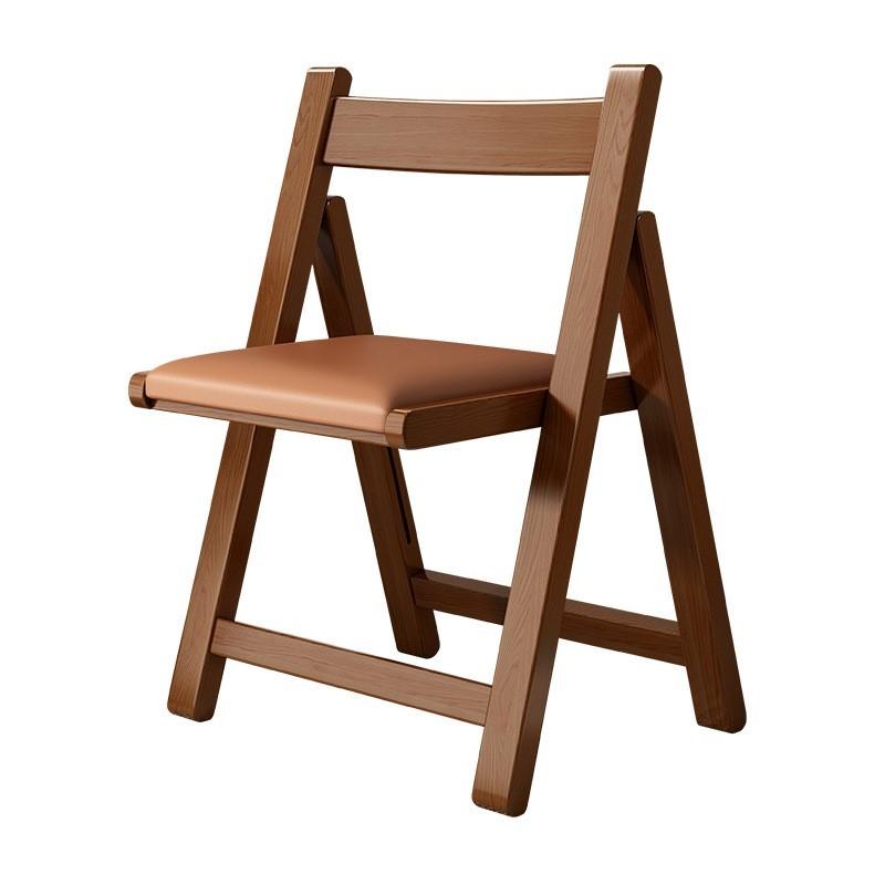 Solid Wood Folding Chair - Simple Foldable Dining Chair with Backrest, Portable for Kitchen, Outdoor & Small Spaces, furniture