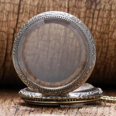 Kolorowy zegarek kieszonkowy kwarcowy z cyframi rzymskimi w stylu brytyjskim