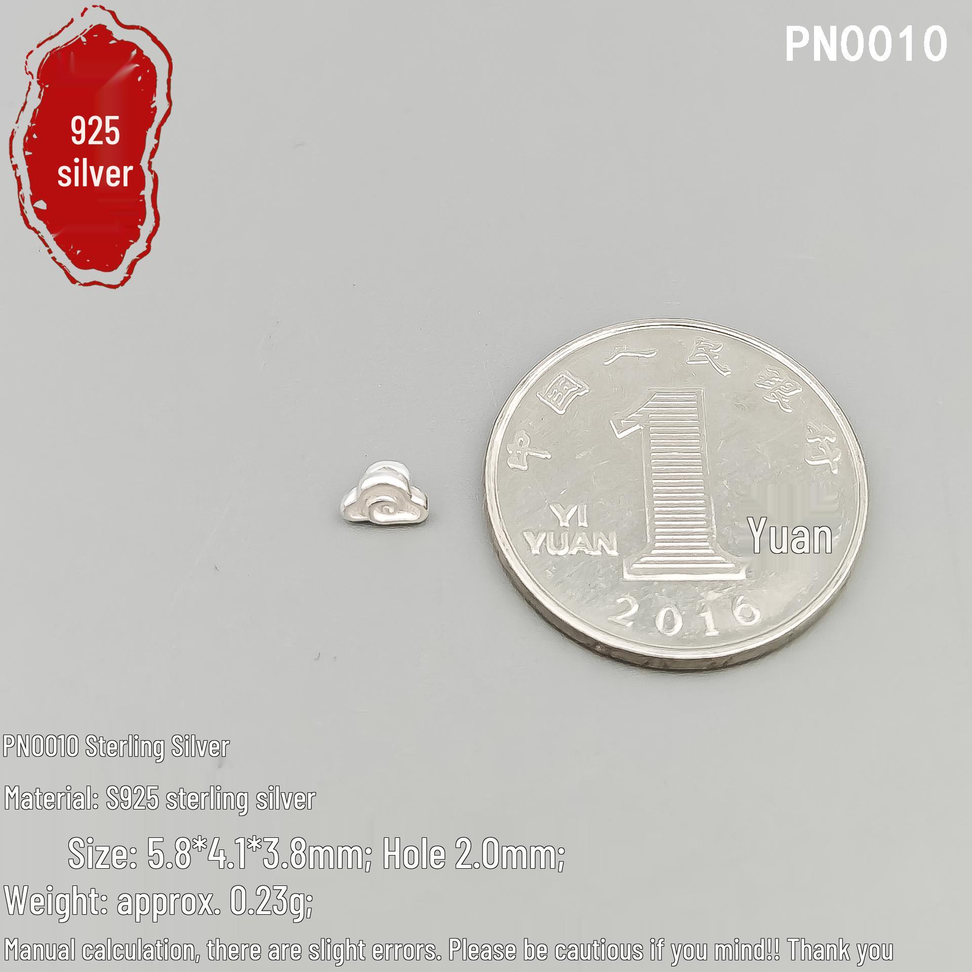 S925 Ручной работы Подвеска Счастливое Облако Ретро Веревочное Украшение S925 Pure Silver: Price for One