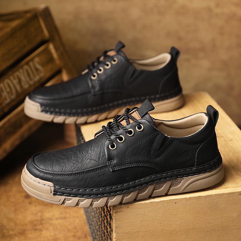 Sapatos Masculinos Artesanais Sapatos Casuais de Couro para Homens Mocassins Sapatos Masculinos Baixos Sapatos para Dirigir