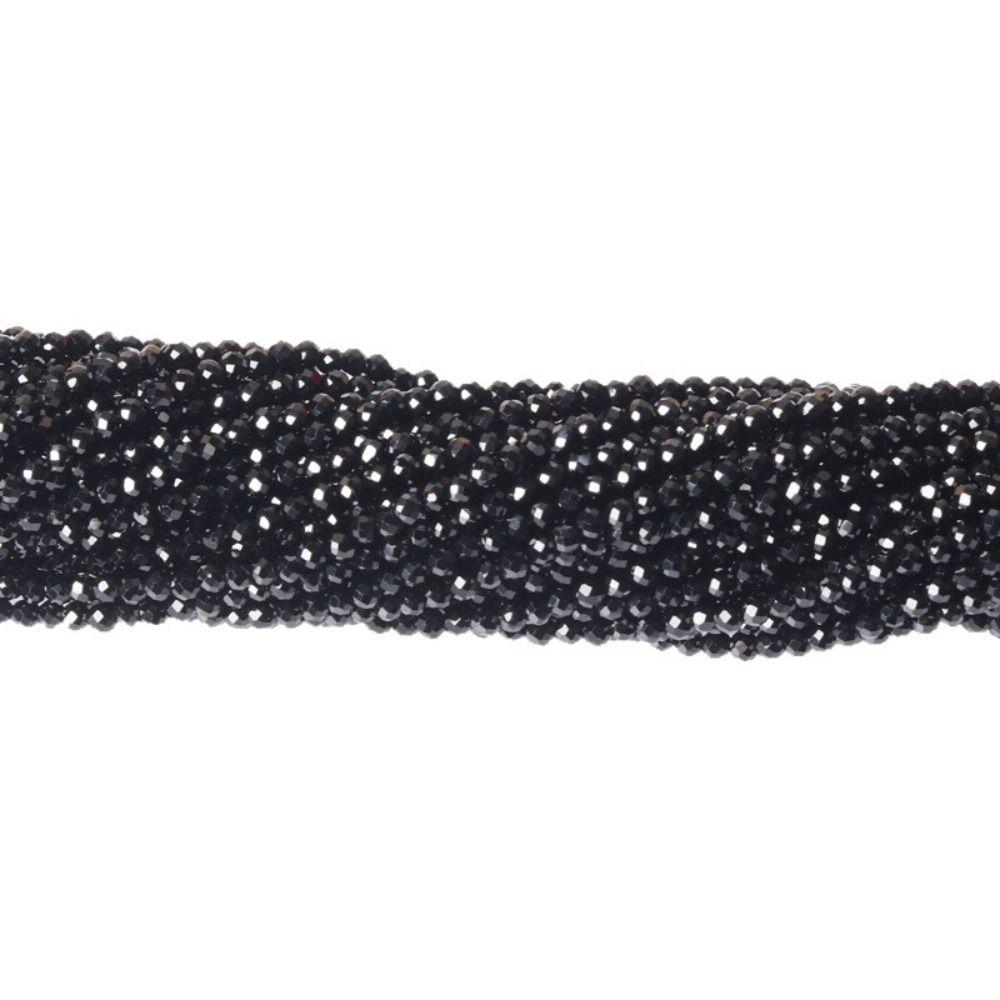 Handmade DIY Bracelets Materials 38cm Loose Spacer Beads Black Spinels Stone Beads Necklace